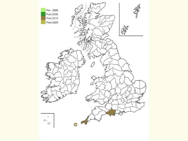  Distribution map Copyright Martin Evans 