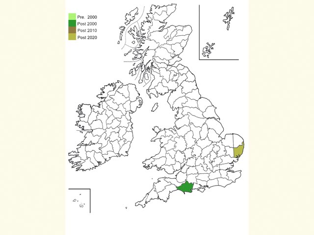  Distribution map Copyright Martin Evans 