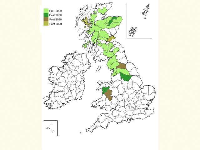  Distribution map Copyright Martin Evans 