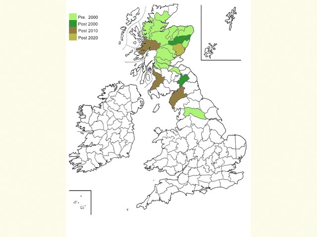  Distribution map Copyright Martin Evans 