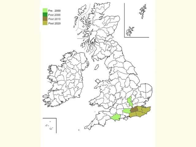  Distribution map Copyright Martin Evans 