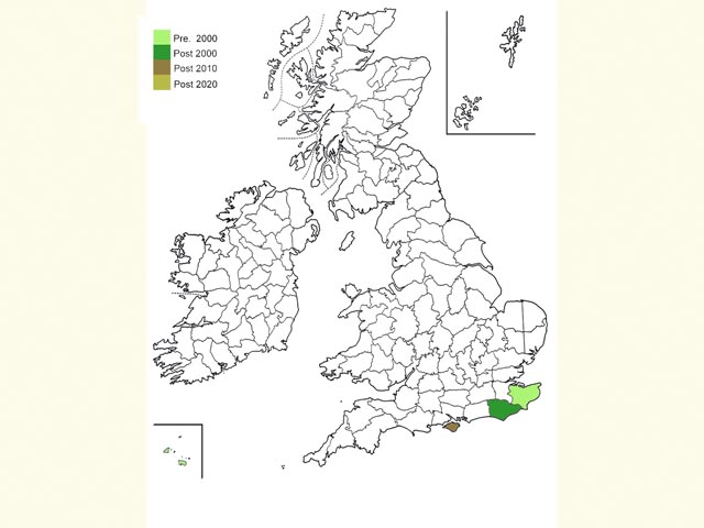  Distribution map Copyright Martin Evans 