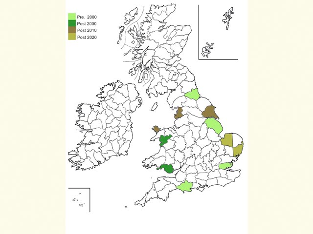  Distribution map Copyright Martin Evans 