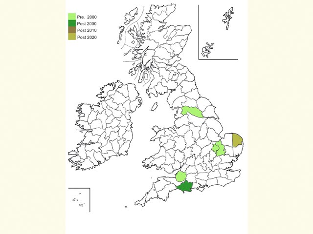  Distribution map Copyright Martin Evans 