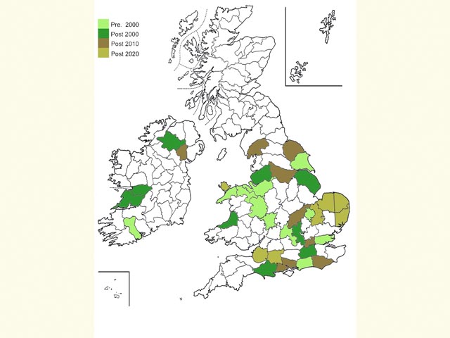  Distribution map Copyright Martin Evans 