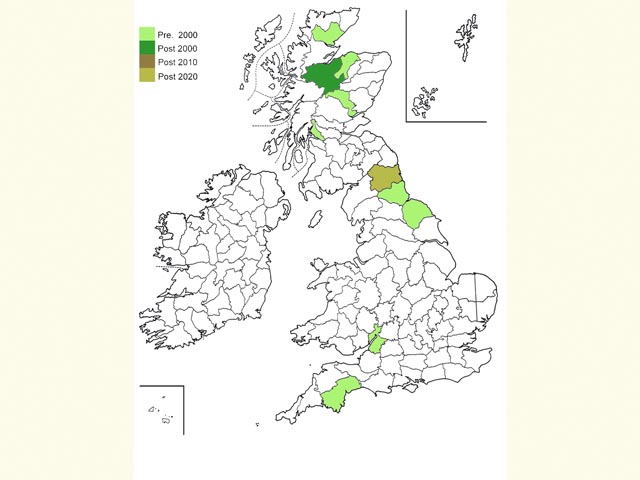  Distribution map Copyright Martin Evans 