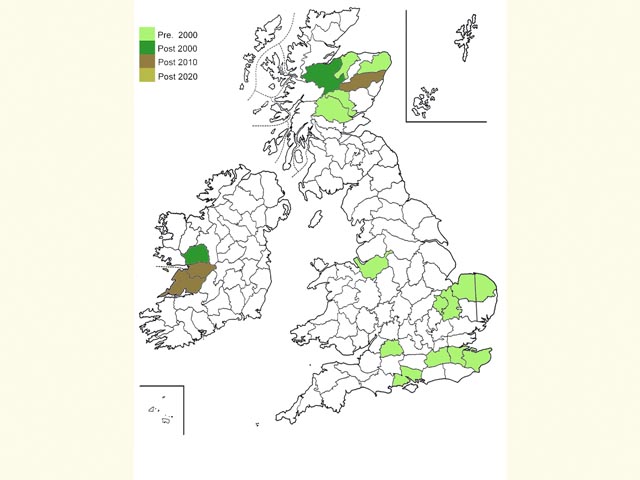  Distribution map Copyright Martin Evans 