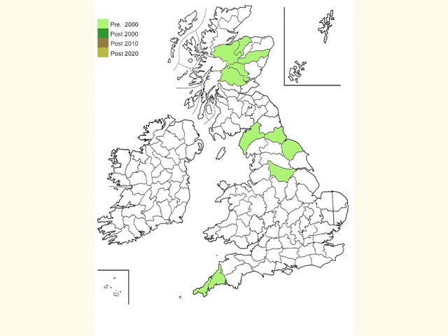 Distribution map Copyright Martin Evans 