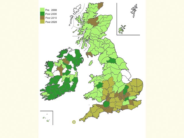 Distribution map Copyright Martin Evans 