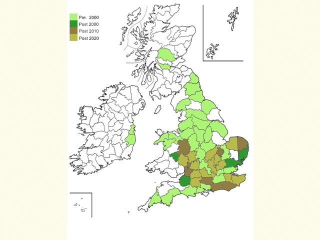  Distribution map Copyright Martin Evans 
