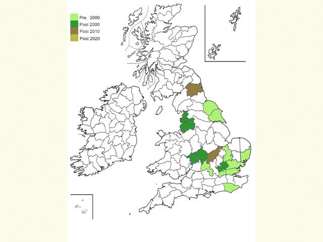  Distribution map Copyright Martin Evans 