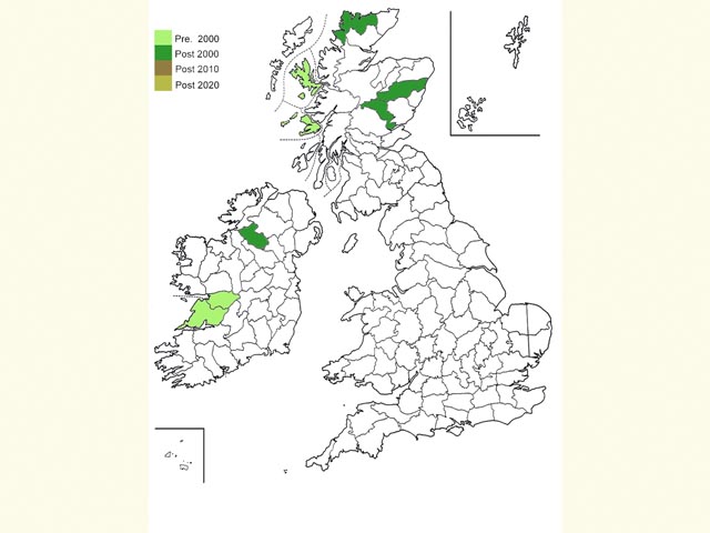  Distribution map Copyright Martin Evans 