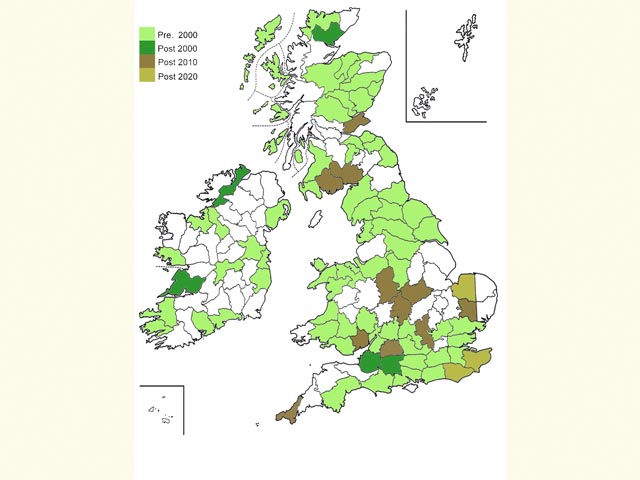  Distribution map Copyright Martin Evans 
