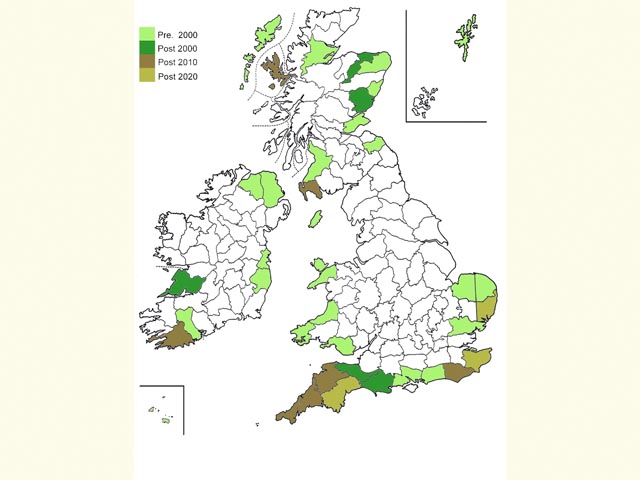  Distribution map Copyright Martin Evans 