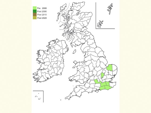  Distribution map Copyright Martin Evans 