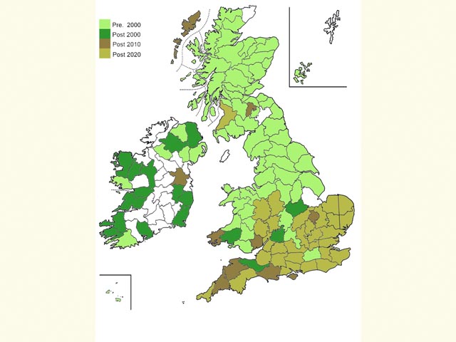  Distribution map Copyright Martin Evans 
