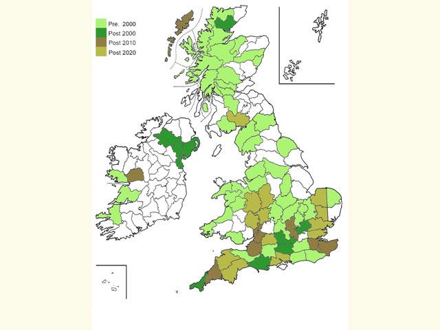 Distribution map Copyright Martin Evans 