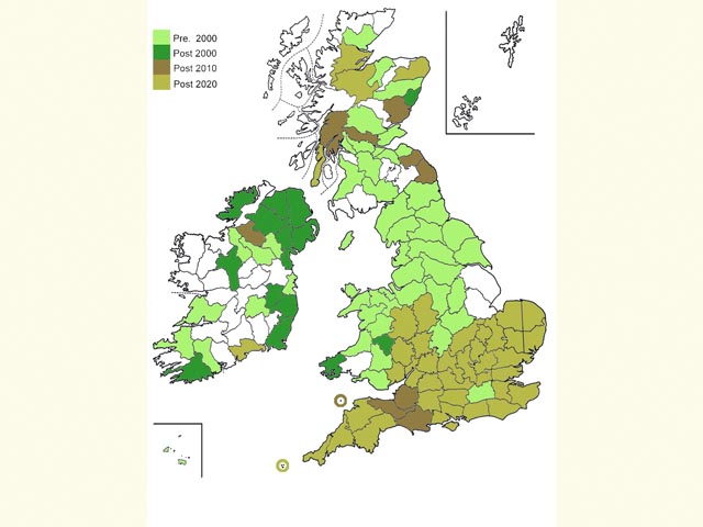  Distribution map Copyright Martin Evans 