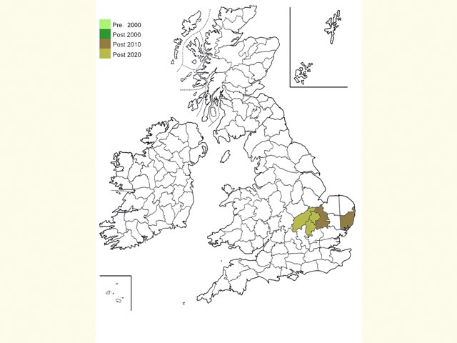 Distribution map Copyright Martin Evans 