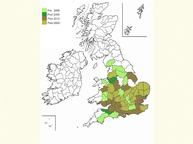  Distribution map Copyright Martin Evans 