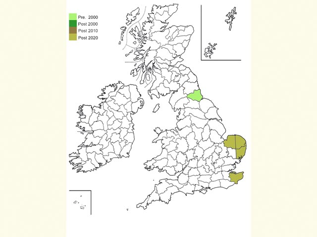  Distribution map Copyright Martin Evans 