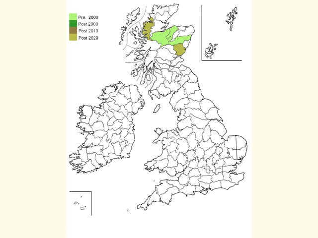  Distribution map Copyright Martin Evans 