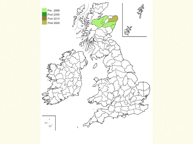  Distribution map Copyright Martin Evans 