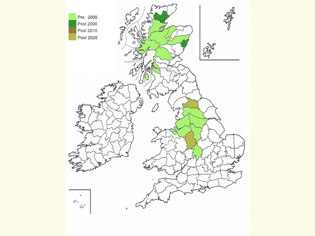  Distribution map Copyright Martin Evans 