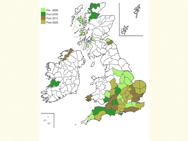 Distribution map Copyright Martin Evans 