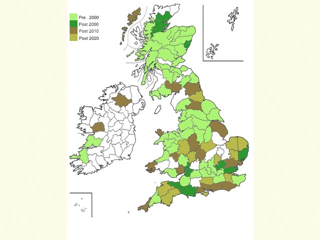  Distribution map Copyright Martin Evans 