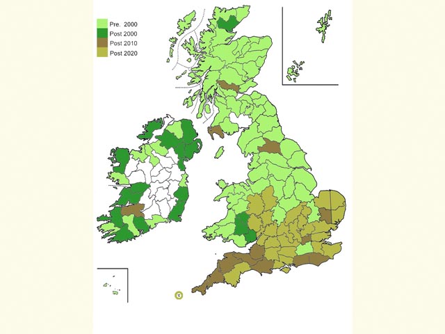  Distribution map Copyright Martin Evans 