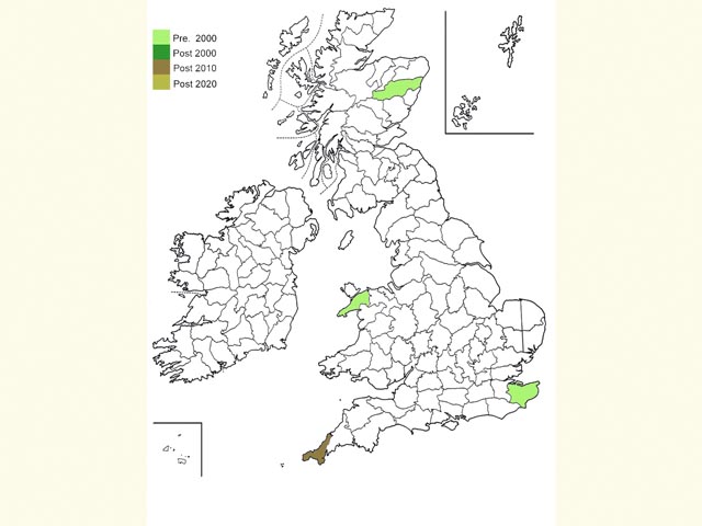  Distribution map Copyright Martin Evans 