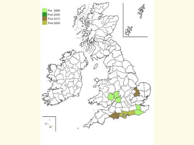  Distribution map Copyright Martin Evans 