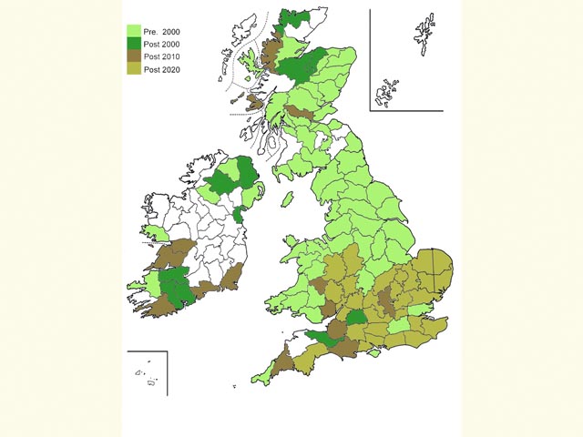  Distribution map Copyright Martin Evans 