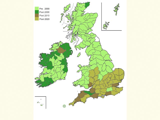  Distribution map Copyright Martin Evans 