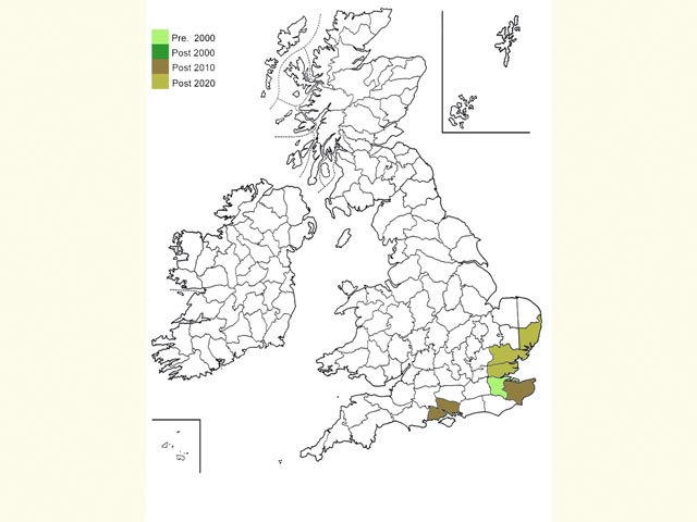  Distribution map Copyright Martin Evans 