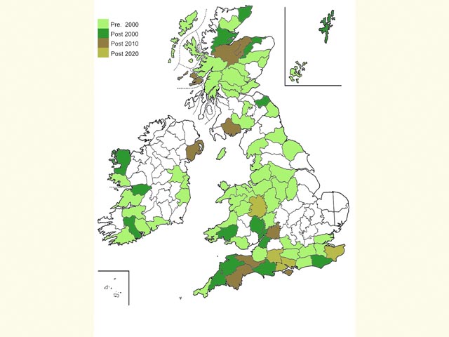 Distribution map Copyright Martin Evans 