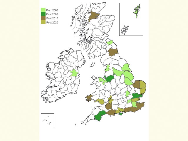  Distribution map Copyright Martin Evans 