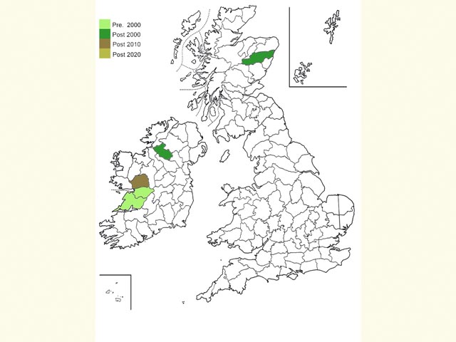  Distribution map Copyright Martin Evans 