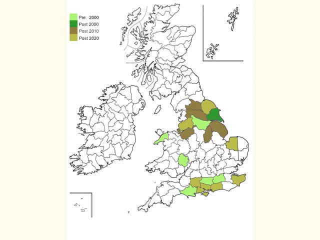  Distribution map Copyright Martin Evans 