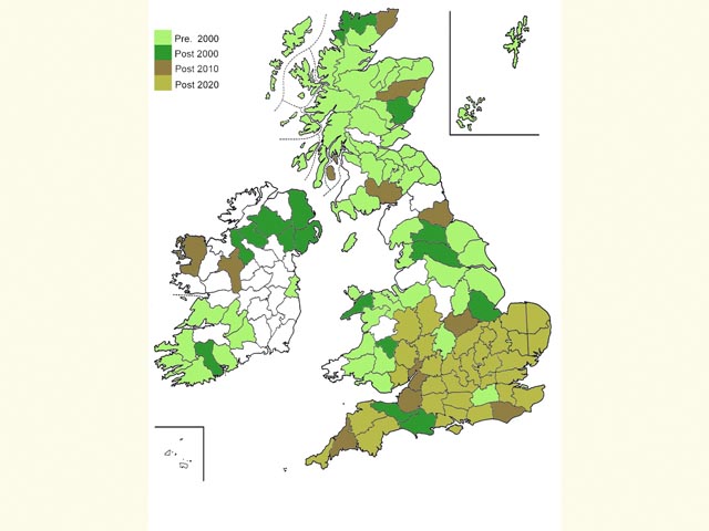  Distribution map Copyright Martin Evans 