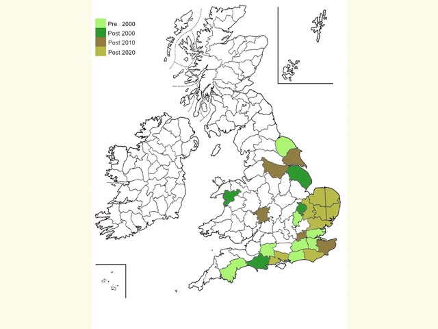  Distribution map Copyright Martin Evans 