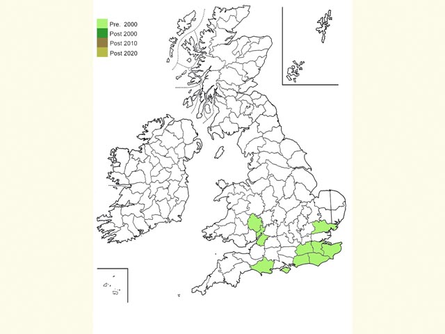  Distribution map Copyright Martin Evans 