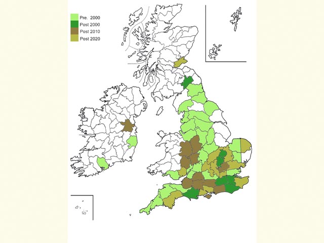  Distribution map Copyright Martin Evans 