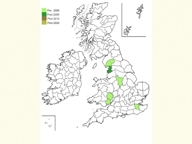  Distribution map Copyright Martin Evans 