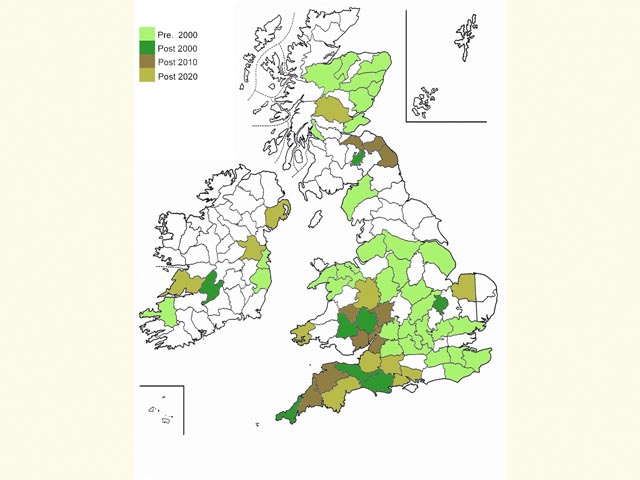  Distribution map Copyright Martin Evans 
