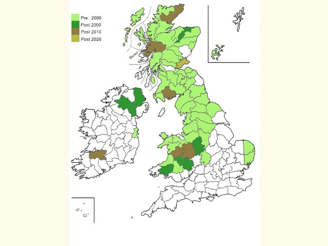 Distribution map Copyright Martin Evans 