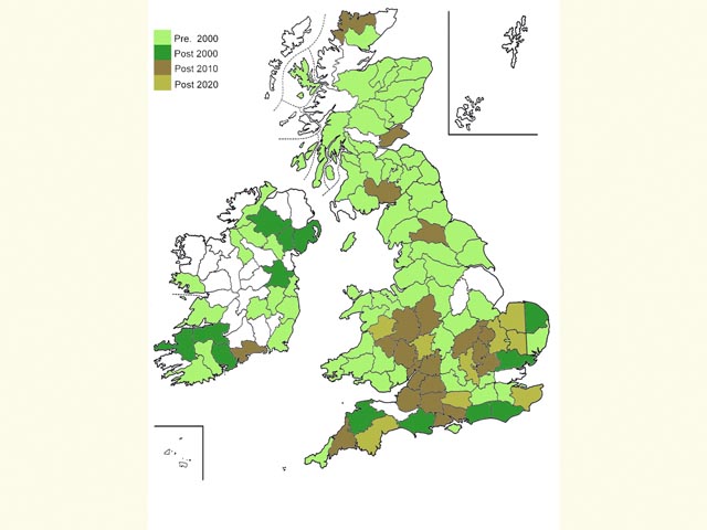  Distribution map Copyright Martin Evans 