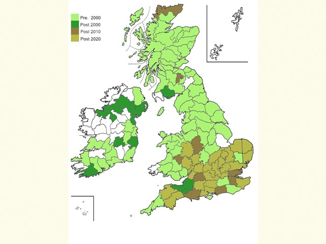  Distribution map Copyright Martin Evans 
