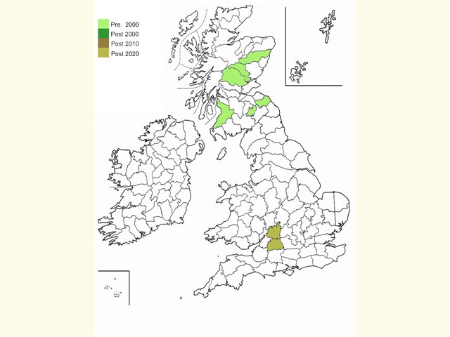  Distribution map Copyright Martin Evans 